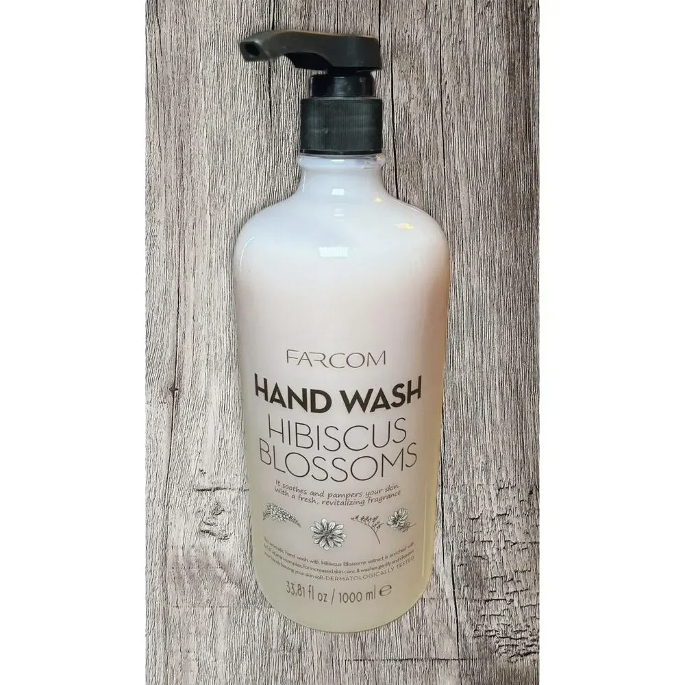 FARMCOM HAND WASH HIBISCUS BLOSSOMS SOOTHES &PAMPERS YOUR SKIN 33.8FLOZ